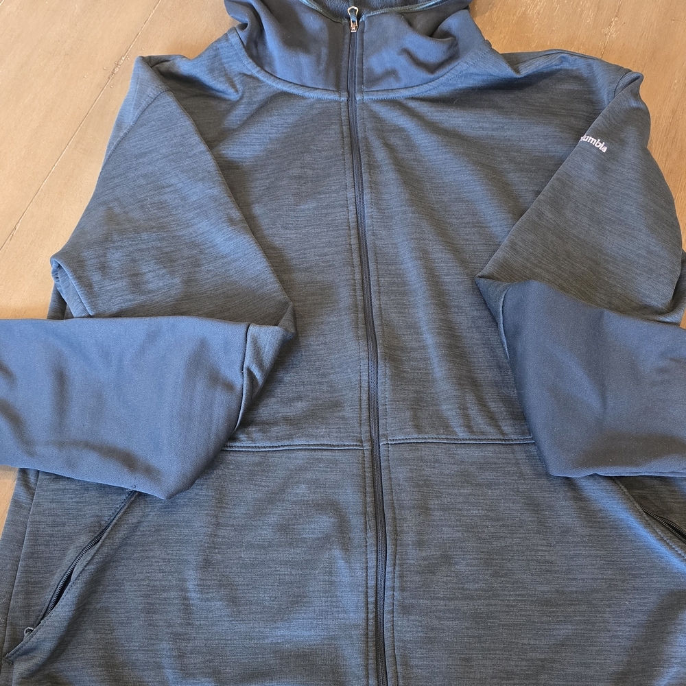 Columbia Blue Full-Zip Hoodie